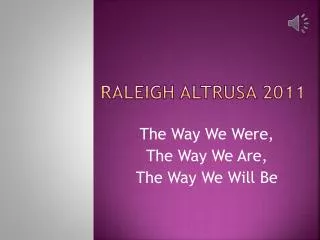 Raleigh Altrusa 2011