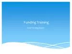 Funding Training - slide 1