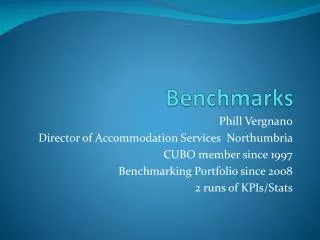 Benchmarks