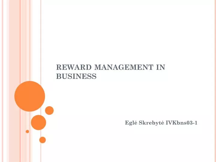 reward management in business