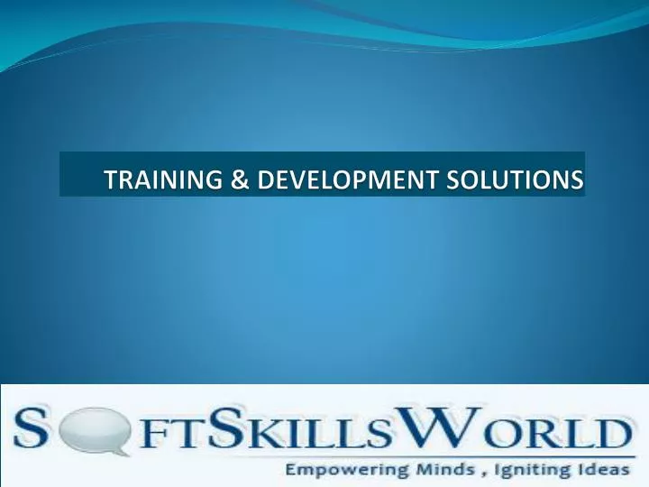 training development solutions
