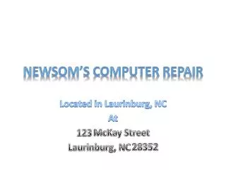 Newsom’s Computer Repair