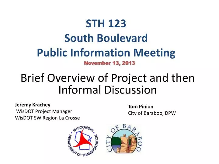 sth 123 south boulevard public information meeting