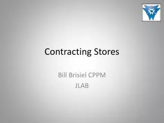 Contracting Stores