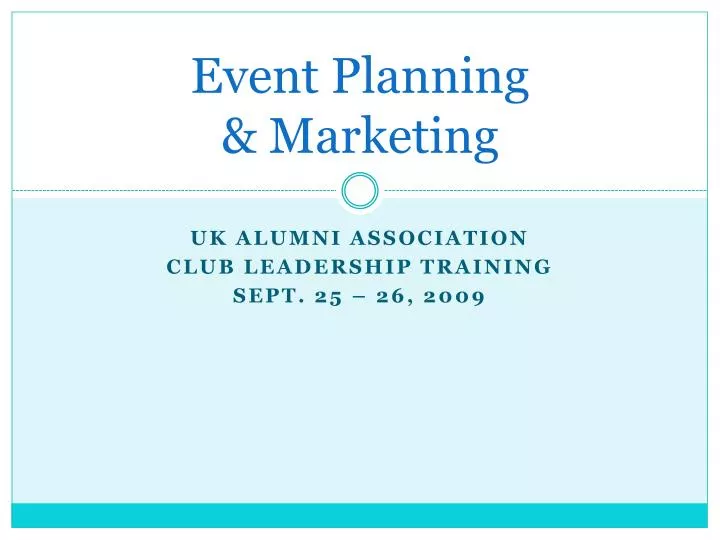 event planning marketing