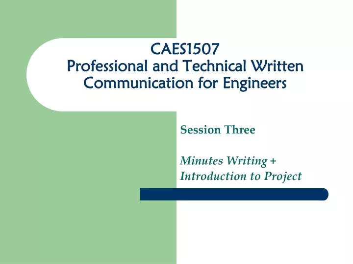 caes1507 professional and technical written communication for engineers