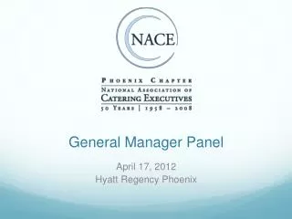 General Manager Panel