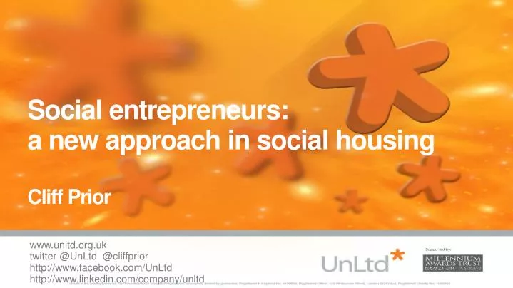 social entrepreneurs a new approach in social housing cliff prior