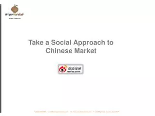 Take a Social Approach to Chinese Market