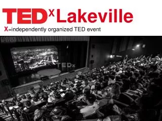X =independently organized TED event
