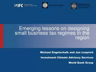 Emerging lessons on designing small business tax regimes in the region