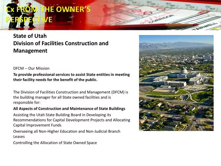 state of utah division of facilities construction and management