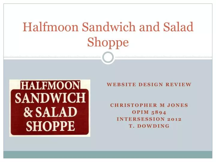 halfmoon sandwich and salad shoppe