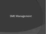 SME Management - slide 1