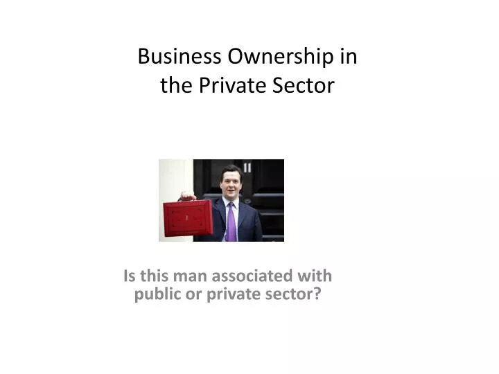 business ownership in the private sector