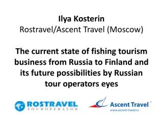 ROSTRAVEL Finland and Scandinavian niche tour operator ASCENT TRAVEL ski tour operator #1 in Russia