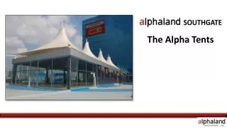 The Alpha Tents