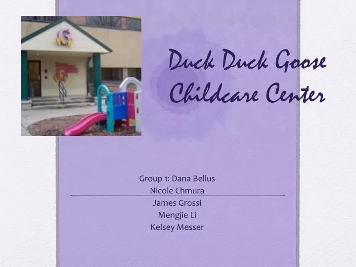 duck duck goose childcare center