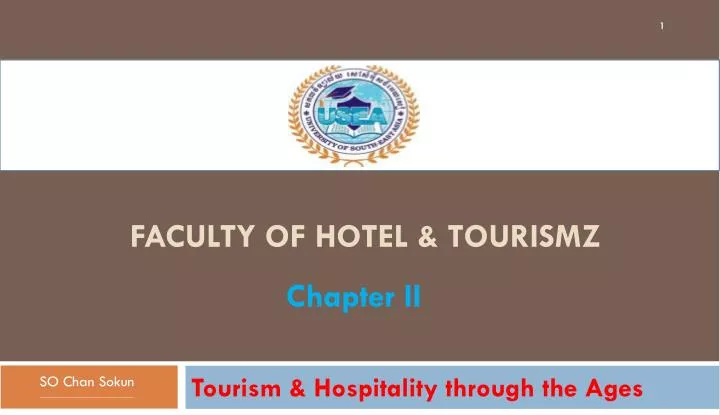 faculty of hotel tourismz