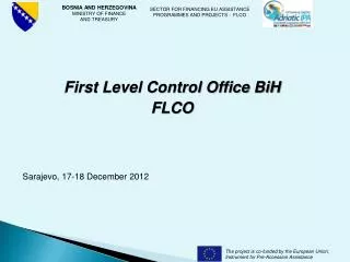 First Level Control Office BiH FLCO