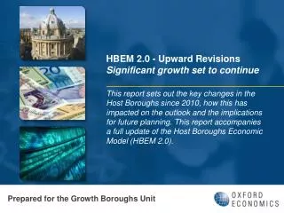 HBEM 2.0 - Upward Revisions Significant growth set to continue