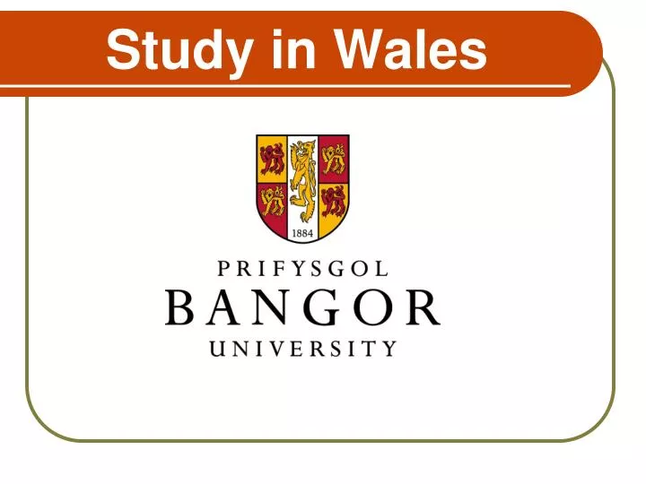 study in wales