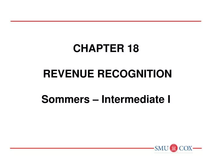 chapter 18 revenue recognition sommers intermediate i