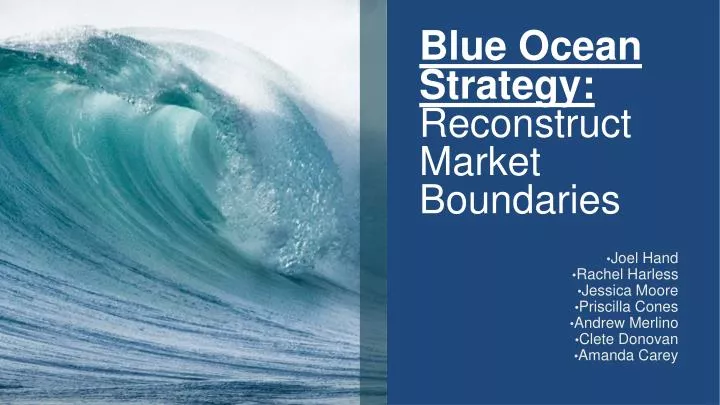 blue ocean strategy reconstruct market boundaries