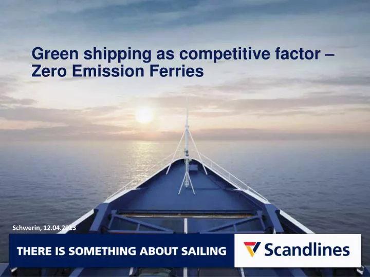 green shipping as competitive factor zero emission ferries