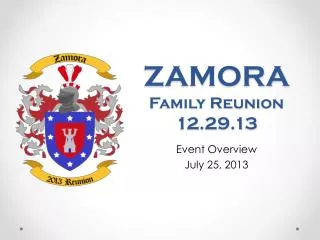ZAMORA Family Reunion 12.29.13