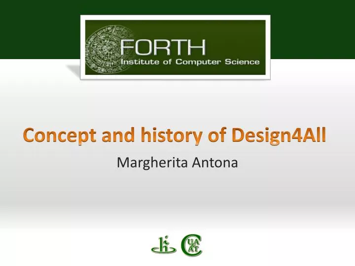 concept and history of design4all