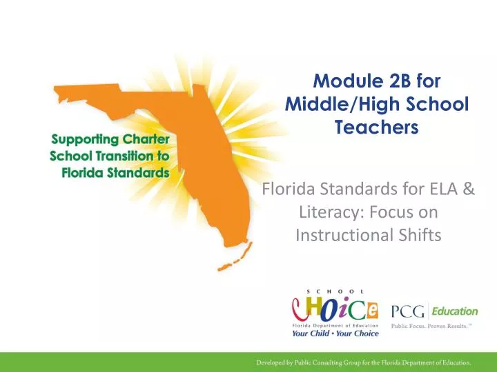module 2b for middle high school teachers