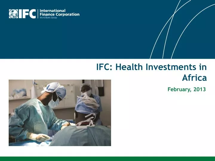 ifc health investments in africa