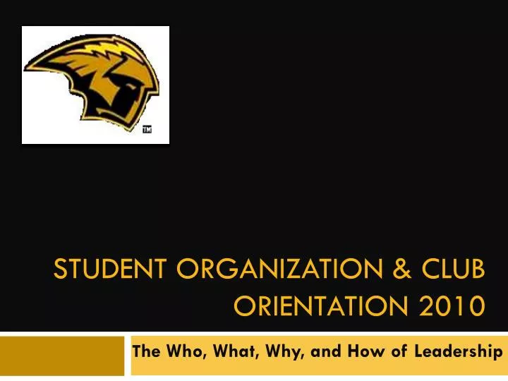 student organization club orientation 2010