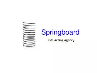 Springboard Kids Acting Agency