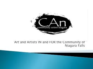 Community Artists Niagara Art and Artists IN and FOR the Community of Niagara Falls