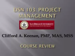 DSN 103: Project Management