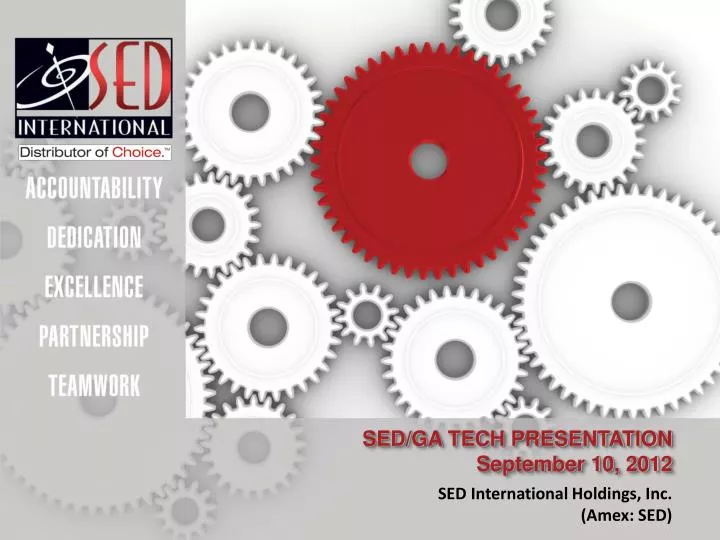 sed ga tech presentation september 10 2012