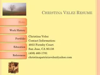 Christina Velez Resume