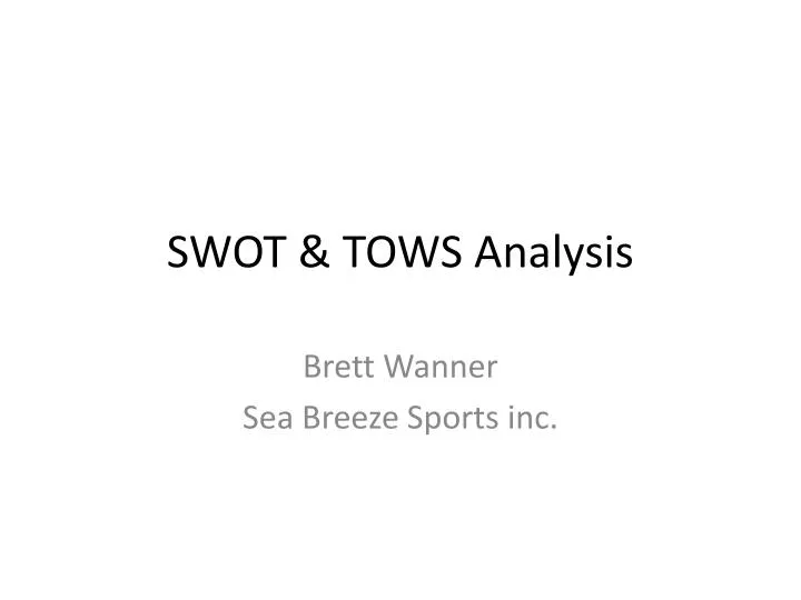 swot tows analysis
