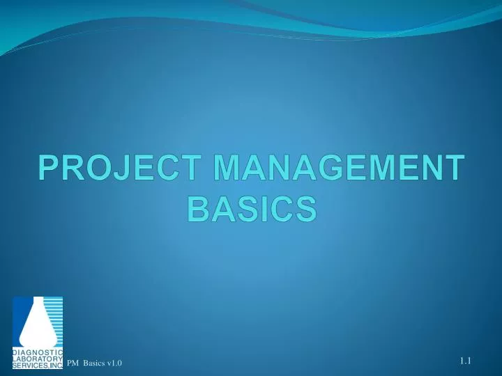 PPT - PROJECT MANAGEMENT BASICS PowerPoint Presentation, free download ...