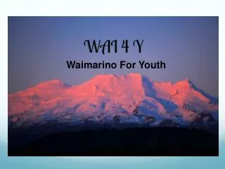 Waimarino For Youth