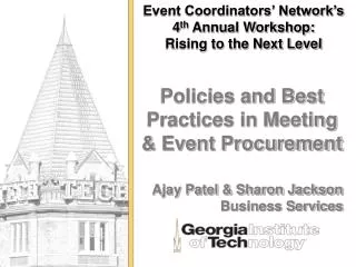 event coordinators network s 4 th annual workshop rising to the next level