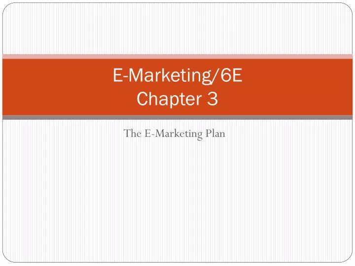 e marketing 6e chapter 3