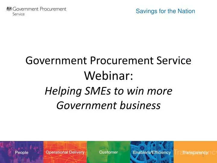 government procurement service webinar helping smes to win more government business
