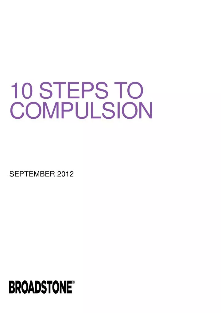 10 steps to compulsion