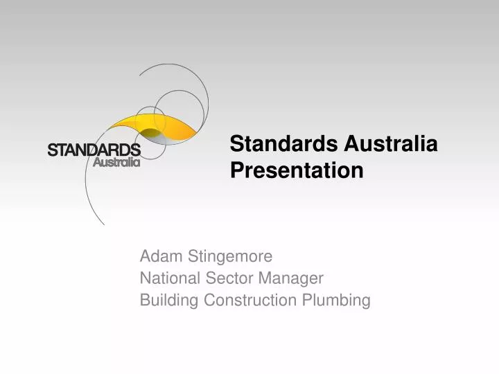 standards australia presentation