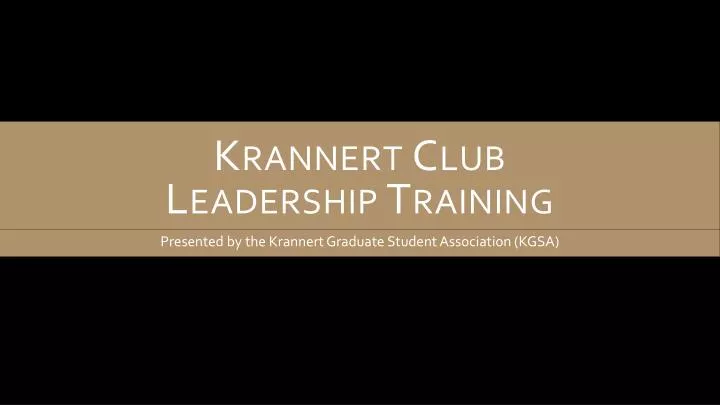 krannert club leadership training