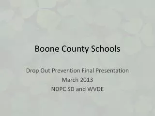 Boone County Schools