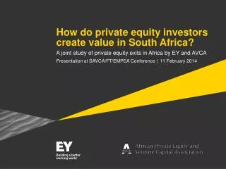 How do private equity investors create value in South Africa?